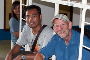 A new friend on the ferry to Lembata