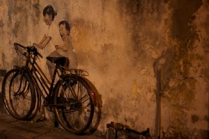 Children on a bicycle