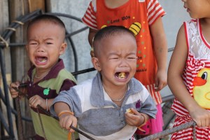 All the children cried at the sight of me!