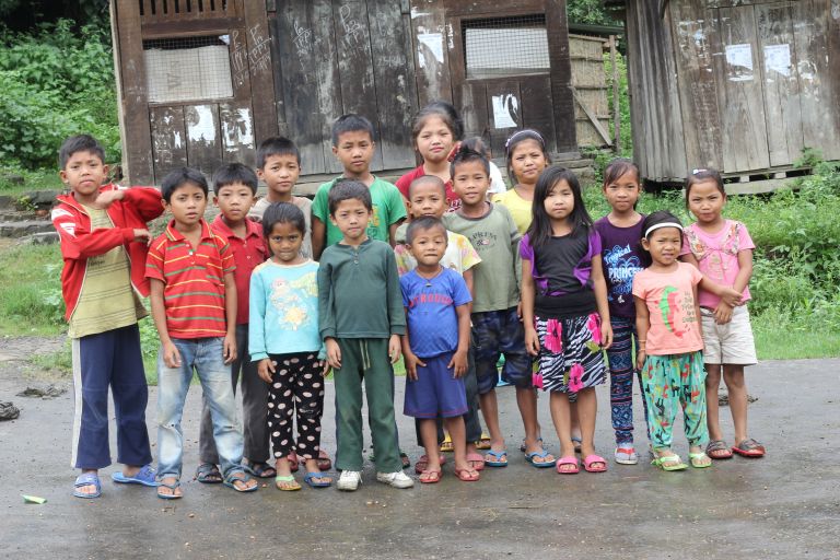 Children of  Govajang village, Manipur