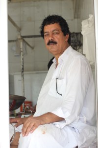 The lovely butcher who invited me in for a tea, bought us breakfast and smiled at me!